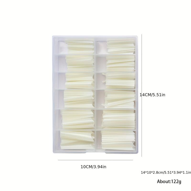 240pcs Soft Gel Nail Tips Natural Clear Extra Long Coffin Shaped False Nail Tips