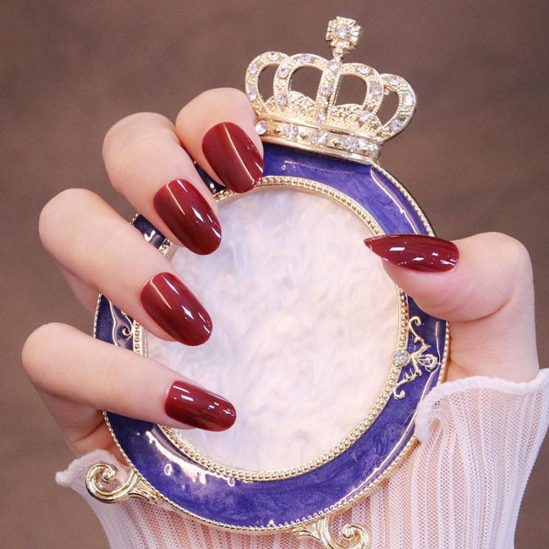 24pcs Glossy Nail Patch Stickers