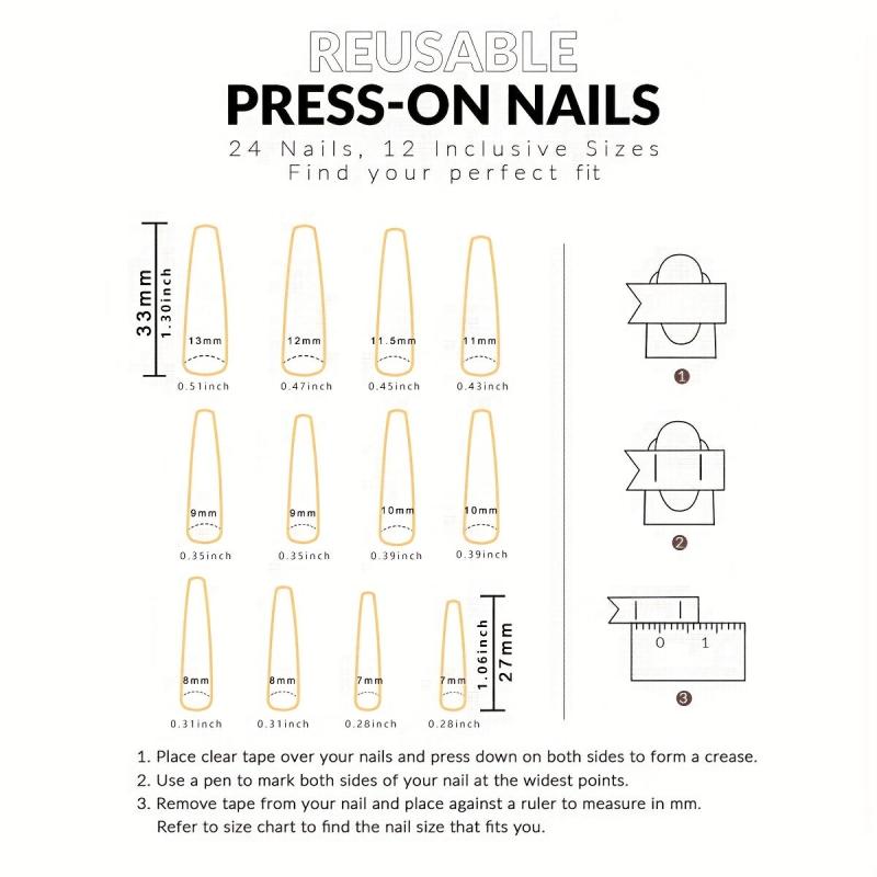 24pcs Rainbow Gradient Press On Nails with Flower Matte Full Cover Long Almond
