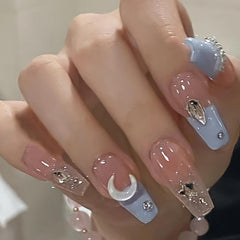 Glitter Sea Salt Ice Sequins Press On Nails