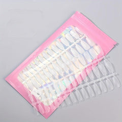 240pcs Soft Gel Nail Tips Matte Clear Acrylic Nail Tips