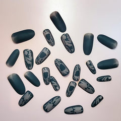 Matte Press On Nails Medium Acrylic False Nails with Glue