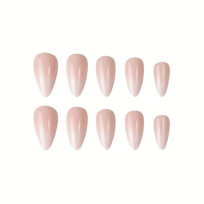24pcs Ombre Almond Press On Nails - Glue On Nails for Women