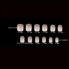 24pcs Pink Ombre False Nails French Press On Nails Halloween Nails