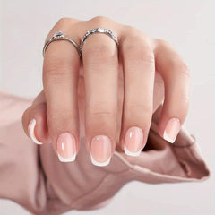 24pcs Pink Ombre False Nails French Press On Nails Halloween Nails