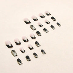 JIARUO 24 Pcs Y2K Press On Nail False Nails Medium And Long Style