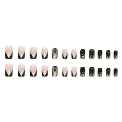 JIARUO 24 Pcs Y2K Press On Nail False Nails Medium And Long Style
