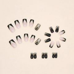 JIARUO 24 Pcs Y2K Press On Nail False Nails Medium And Long Style