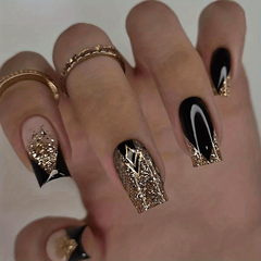JIARUO 24 Pcs Y2K Press On Nail False Nails Medium And Long Style