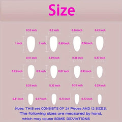 Y2K Almond Press On Nails 24 pcs with Sunflower and Flame Designs