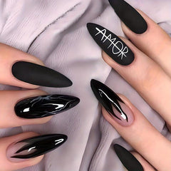 St Patrick's Long Coffin Nails Colored Gothic Punk for Women & Girls