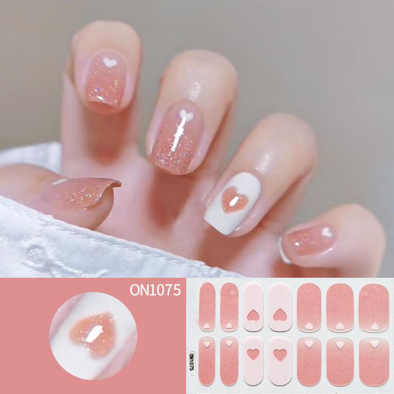Flower & Heart Nail Art Stickers Self-Adhesive Decals for Women