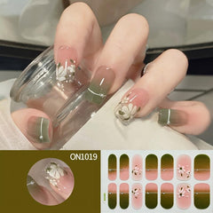 Flower & Heart Nail Art Stickers Self-Adhesive Decals for Women