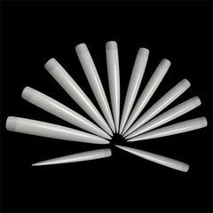 120pc Clear Stiletto Nail Tips Acrylic Extra Long False Nail Extension Manicure
