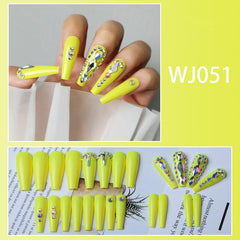 24 pcs Rhinestone Ballerina Press On Nails for Parties