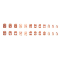 French Ballerina Press On Nails for Office Wear