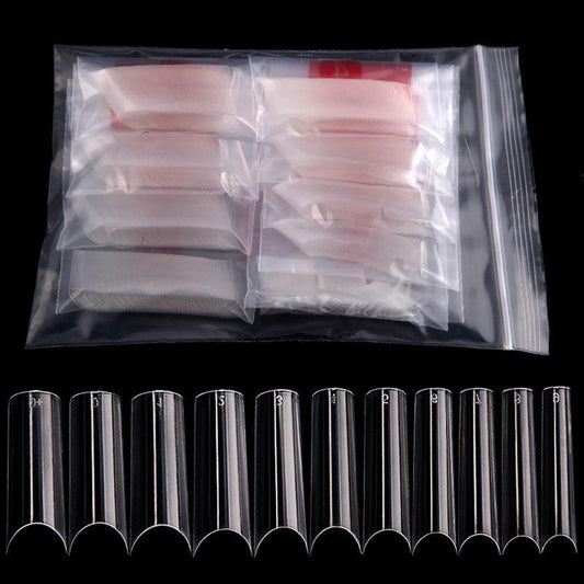 550Pcs XL Square False Nails Tips Half Cover Acrylic Artificial Tip Manicure
