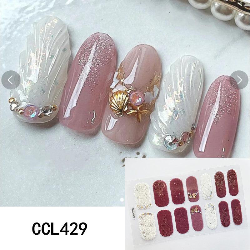 Y2K 3D Nail Strips Self-Adhesive Nail Art Decal Strip for DIY Nail Art