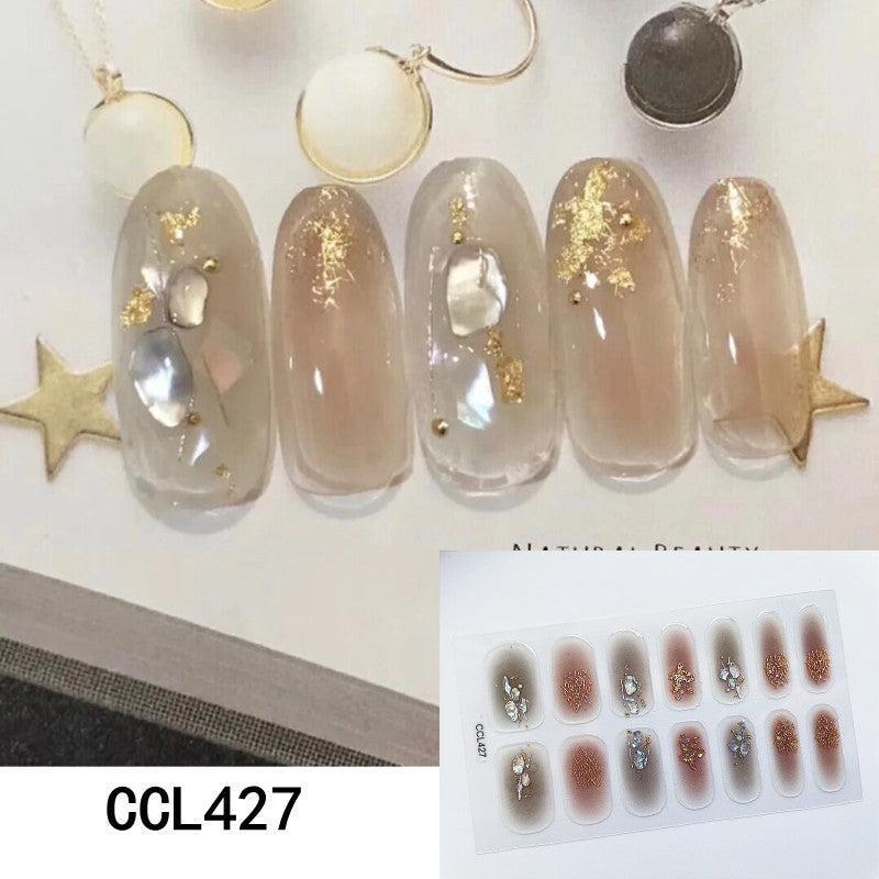 Y2K 3D Nail Strips Self-Adhesive Nail Art Decal Strip for DIY Nail Art