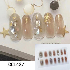 Y2K 3D Nail Strips Self-Adhesive Nail Art Decal Strip for DIY Nail Art