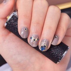 3D Glitter Laser Nail Polish Strips Full Wraps Self Adhesive Nail Art
