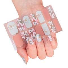 3D Glitter Laser Nail Polish Strips Full Wraps Self Adhesive Nail Art
