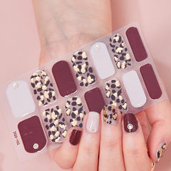3D Glitter Laser Nail Polish Strips Full Wraps Self Adhesive Nail Art