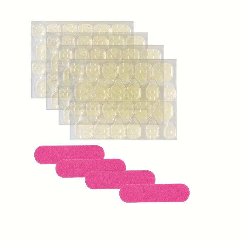96 pcs Mixed Nude Pink Gradient French Tip Press On Nails Set with Adhesive Tabs