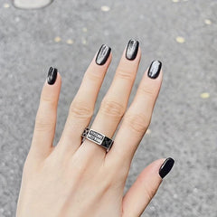 24 pcs Glossy Cat Eye Press On Nails Long Lasting False Nails Women Girls