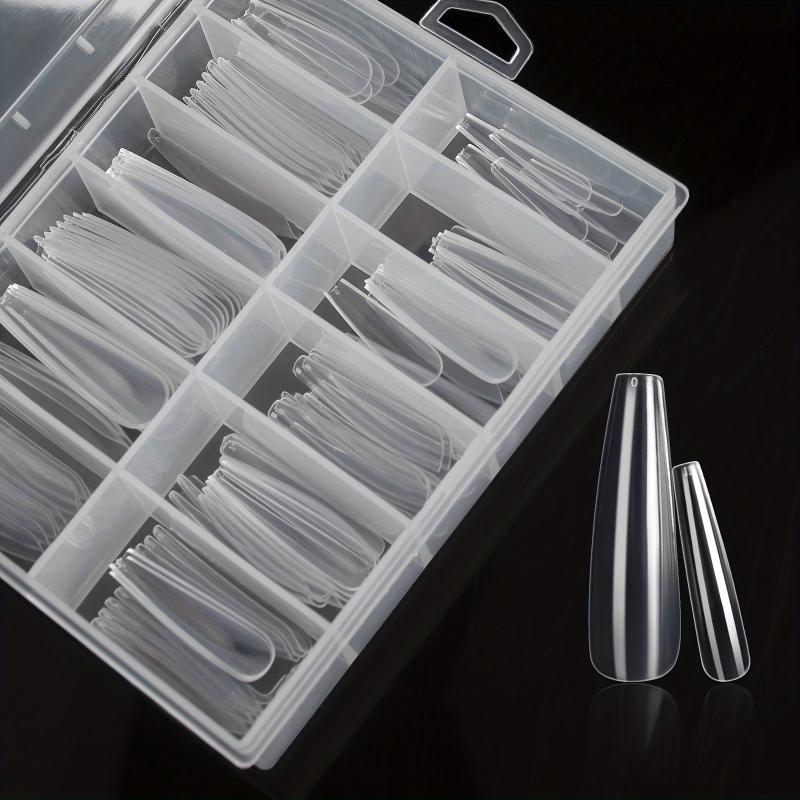 Long Ballerina Acrylic Nails 120Pcs XXL Size False Tips With Box