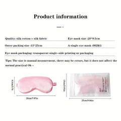 Silky Sleep Eye Mask Hot & Cold Compress for Travel & Office