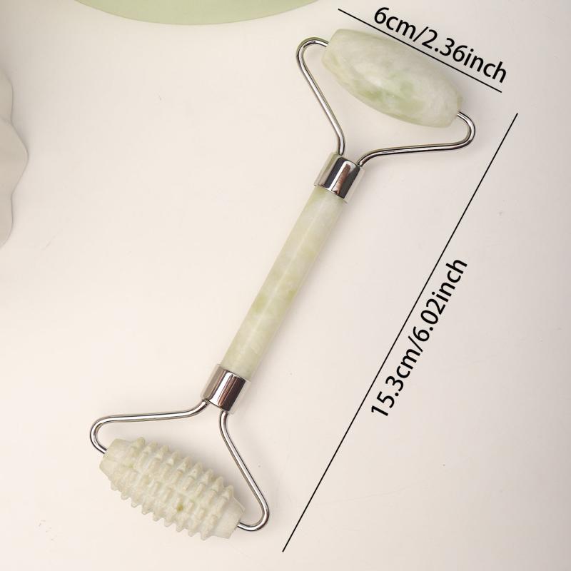 Jade Roller And Gua Sha Tools Set Skin Care Massager Natural Jade Facial Roller