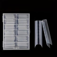 Poly Extension Gel Dual Nail Forms 120pcs Clear Nail Tips Set Manicure