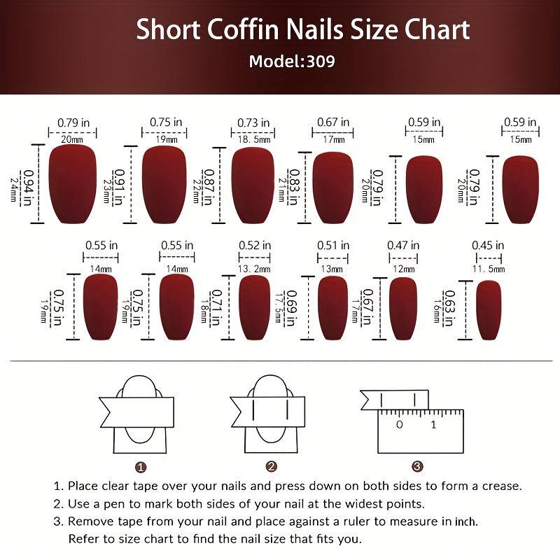 Flower Cat Ballet Press On Nails Rhinestone Set