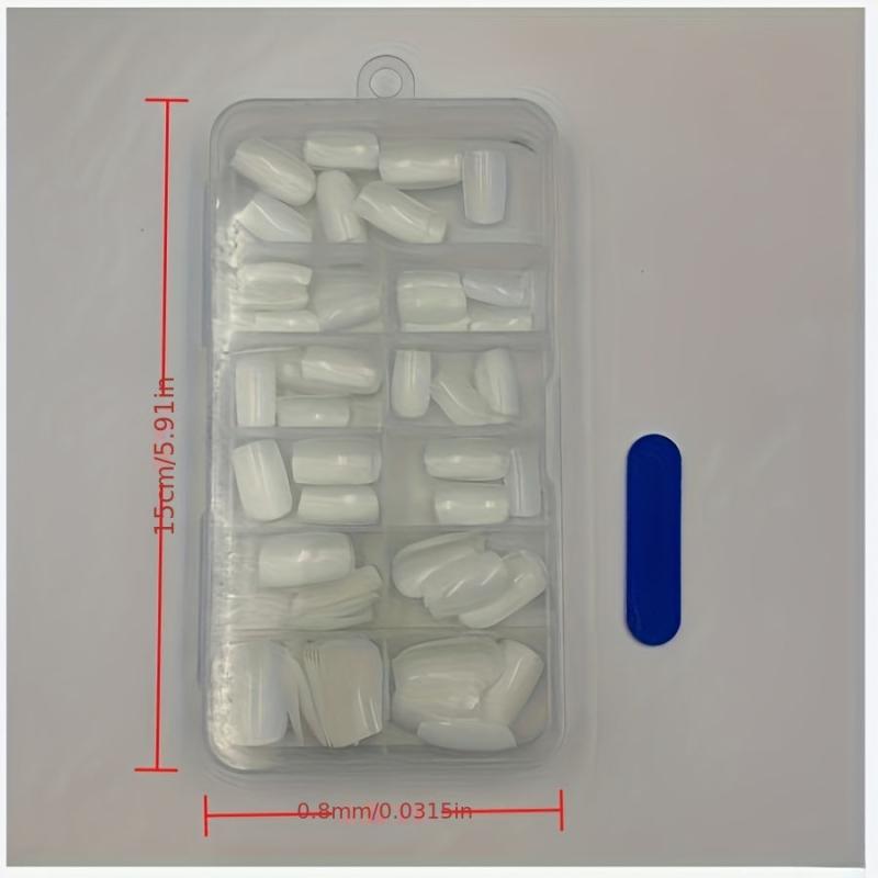 120pcs Gel Nail Tips Acrylic Nail Tips False Nail Tips For Nail Art DIY