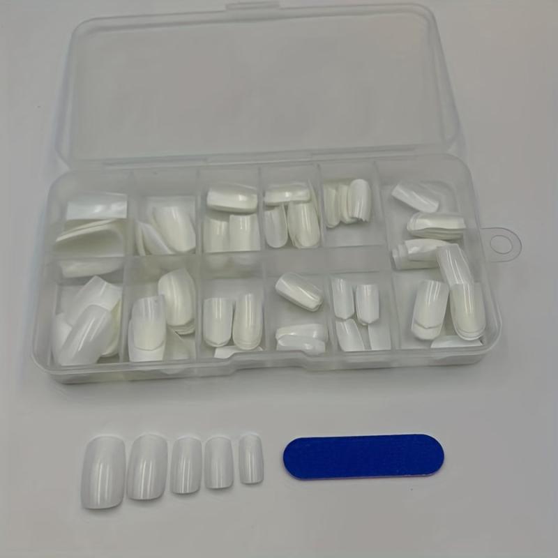 120pcs Gel Nail Tips Acrylic Nail Tips False Nail Tips For Nail Art DIY
