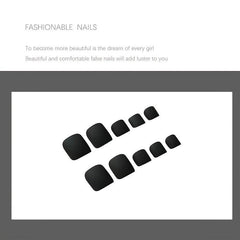Matte Press On Toe Nails Glossy False Toe Nail For Women 24 Pcs