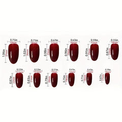 Snowflake Star Almond Shape Press On Nails Golden Line Matte Full Cover