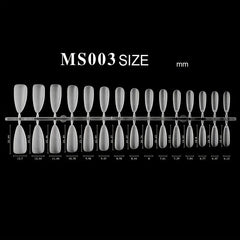 300pcs Matte Clear Almond Gel Nail Tips
