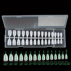 300pcs Matte Clear Almond Gel Nail Tips