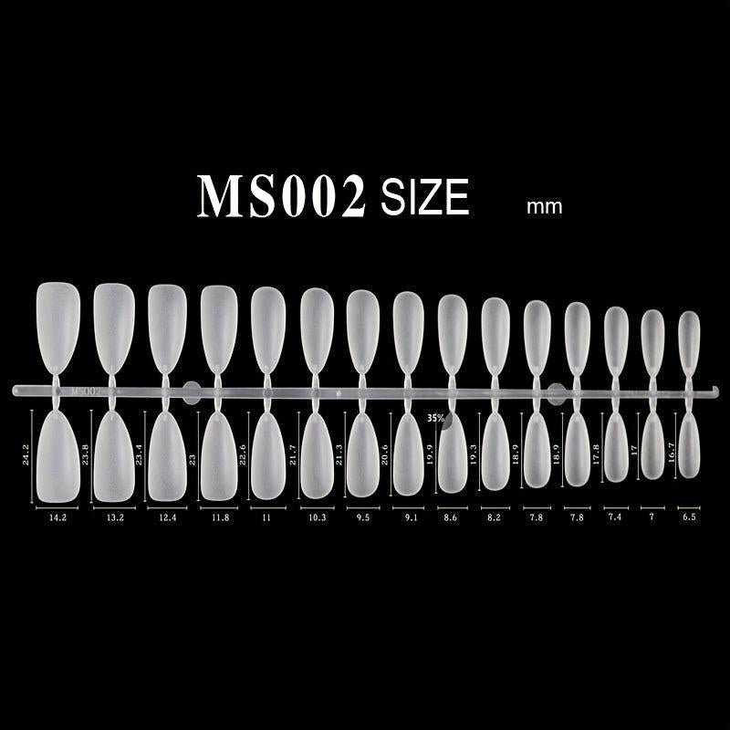 300pcs Matte Clear Almond Gel Nail Tips