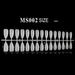 300pcs Matte Clear Almond Gel Nail Tips