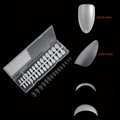 300pcs Matte Clear Almond Gel Nail Tips