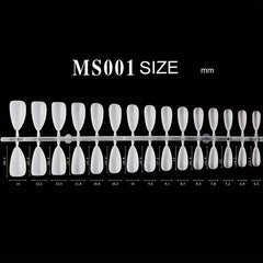 300pcs Matte Clear Almond Gel Nail Tips