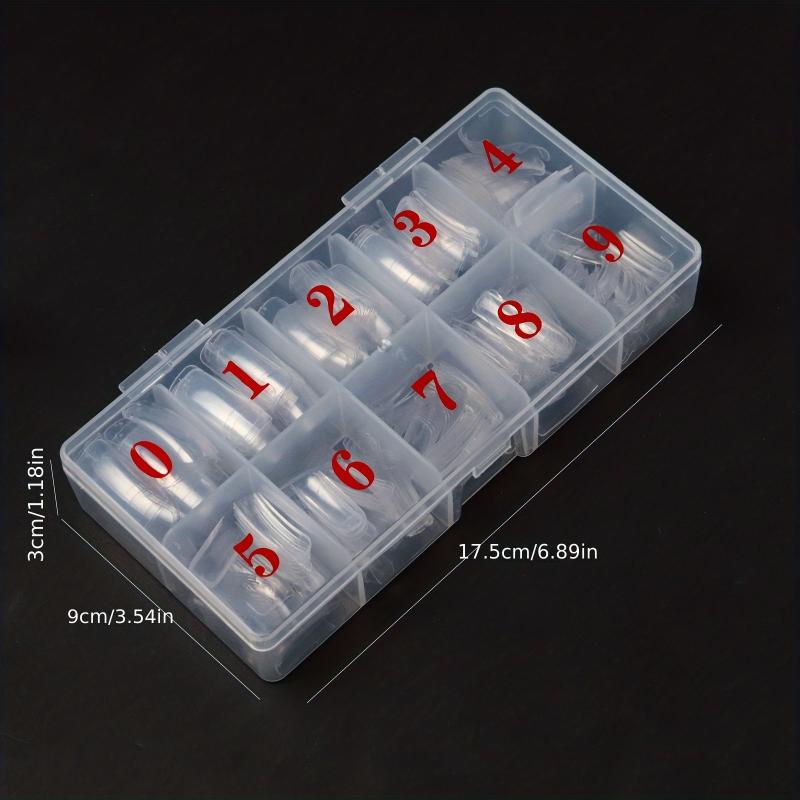 500PCS Half Cover False Nails Tips Acrylic Nail Tips Lady French Style