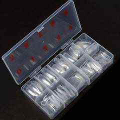 500PCS Half Cover False Nails Tips Acrylic Nail Tips Lady French Style