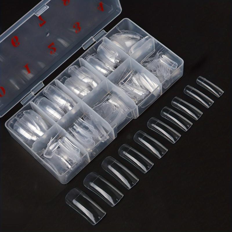 500PCS Half Cover False Nails Tips Acrylic Nail Tips Lady French Style