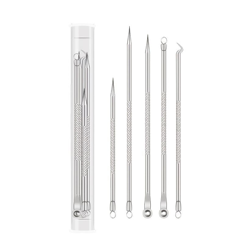 Stainless Steel Acne Clips Cell Clips Acne Needles - 5 Sets
