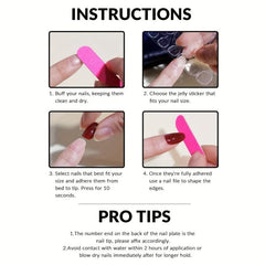 Square Press On Nails Checkerboard Daisy Flame Matte False Nails 24 Pcs