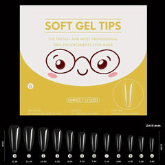 504 pcs Soft Gel Nails Tips for Long Lasting Natural Looking Nails
